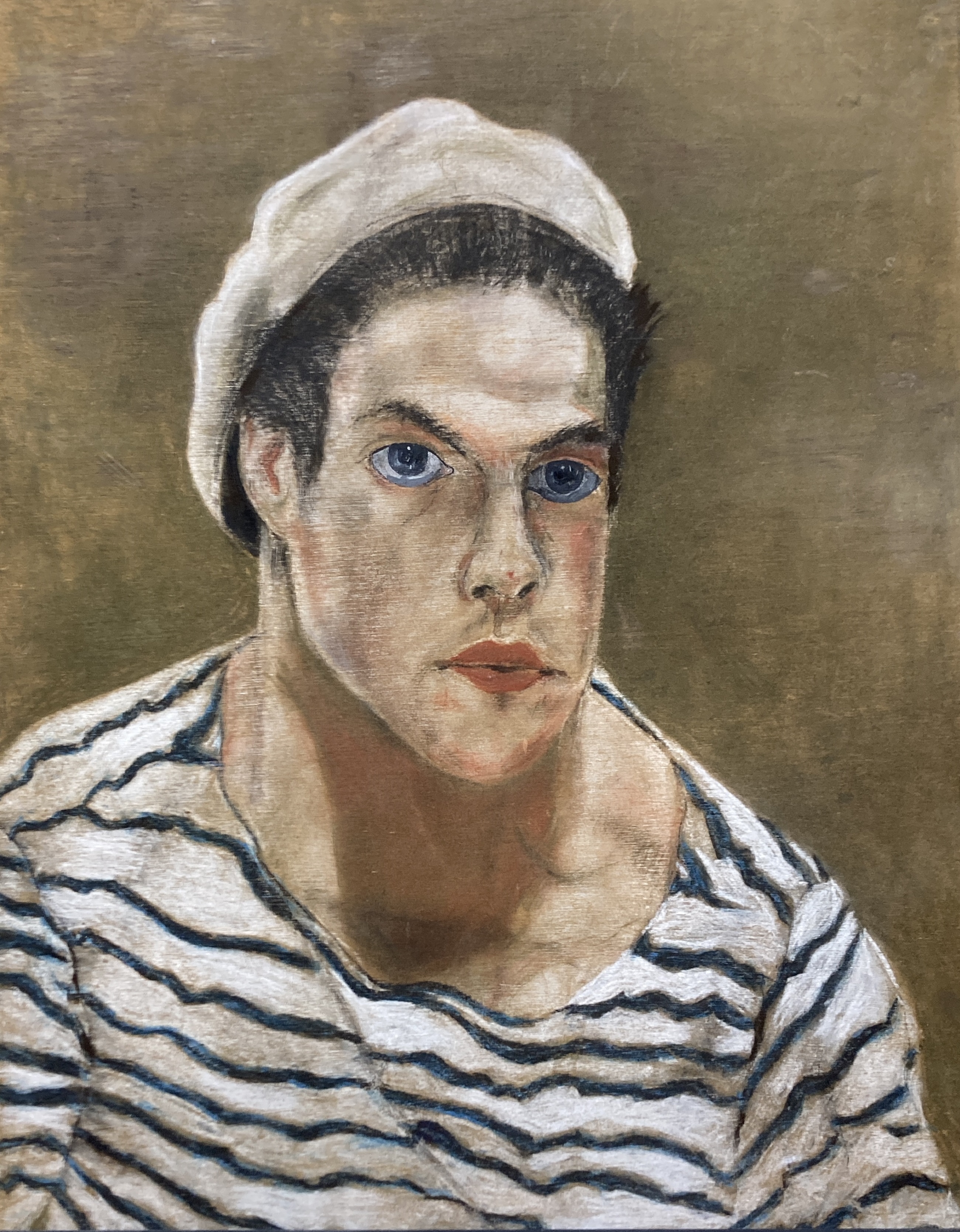 Attributed to Robert Dumont-Smith (1908-1994), oil on board, Portrait of a young sailor, 64 x 50cm